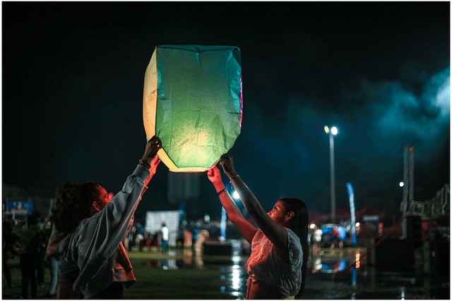 balloons, nature, darling, night, clouds, festival, people, love